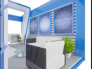 booth exhibition stand a7 3D Model