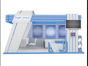 booth exhibition stand a7 3D Модель