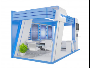 booth exhibition stand a7 3D Модель