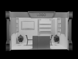 booth exhibition stand a11 3D Model