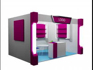 booth exhibition stand a11 3D Model
