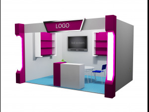 booth exhibition stand a11 3D Model