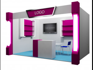 booth exhibition stand a11 3D Model