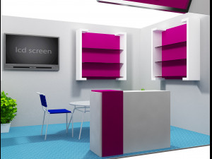booth exhibition stand a11 3D Model