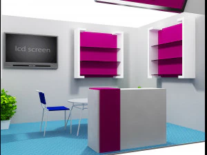 booth exhibition stand a11 3D Model