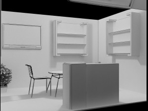 booth exhibition stand a11 3D Model