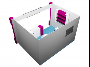 booth exhibition stand a11 3D Model