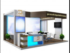 booth exhibition stand a19 3D Model