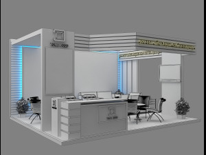 booth exhibition stand a19 Modèle 3D
