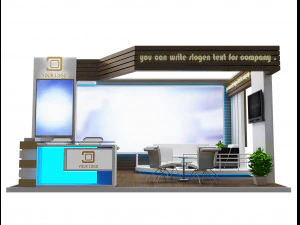 booth exhibition stand a19 3D Model