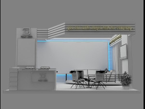 booth exhibition stand a19 Modèle 3D