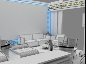 booth exhibition stand a19 Modèle 3D