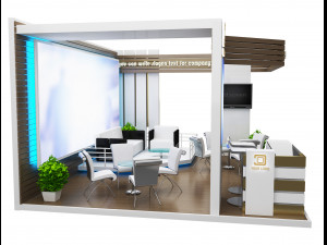 booth exhibition stand a19 Modèle 3D