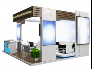 booth exhibition stand a19 3D Model