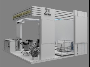 booth exhibition stand a19 Modèle 3D
