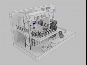 booth exhibition stand a 20 3D Модель