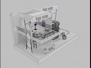 booth exhibition stand a 20 3D Model