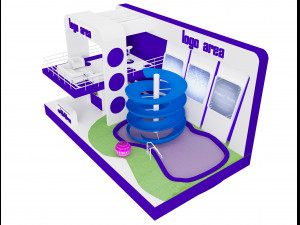 booth exhibition stand a 20 3D Модель