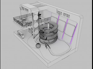 booth exhibition stand a 20 3D Модель