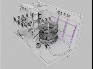 booth exhibition stand a 20 3D Model
