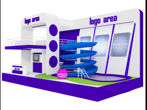 booth exhibition stand a 20 3D Модель