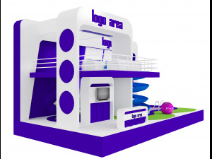 booth exhibition stand a 20 3D Модель