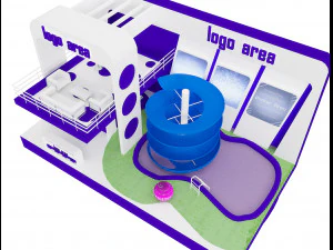 booth exhibition stand a 20 3D Model