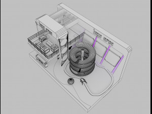 booth exhibition stand a 20 3D Модель