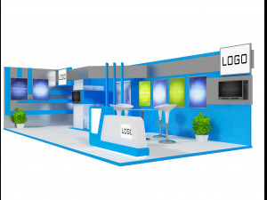 booth exhibition stand a 26 3Dモデル