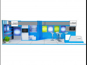 booth exhibition stand a 26 3Dモデル