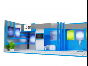 booth exhibition stand a 26 3Dモデル