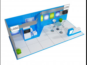 booth exhibition stand a 26 3Dモデル
