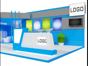 booth exhibition stand a 26 3Dモデル