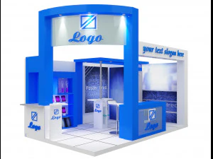 부스 전시 스탠드 a 27 3D 모델