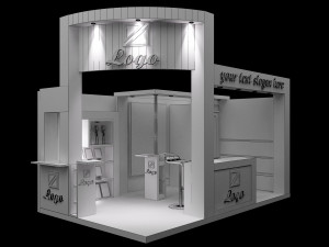 booth exhibition stand a 27 Modèle 3D