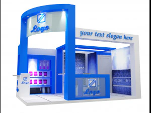 booth exhibition stand a 27 3D Model