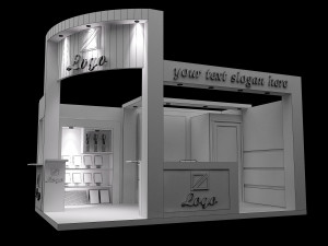 booth exhibition stand a 27 Modèle 3D