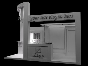 booth exhibition stand a 27 Modèle 3D