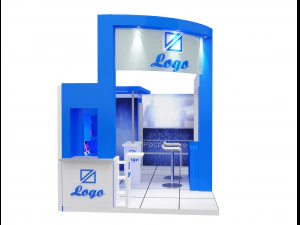 booth exhibition stand a 27 3D Model