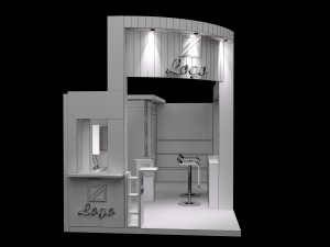 booth exhibition stand a 27 Modèle 3D