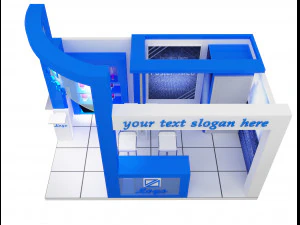 booth exhibition stand a 27 3D Model