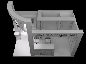 booth exhibition stand a 27 3D Model