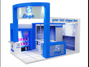 booth exhibition stand a 27 3D Model