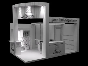 booth exhibition stand a 27 3D Model
