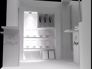booth exhibition stand a 27 Modèle 3D