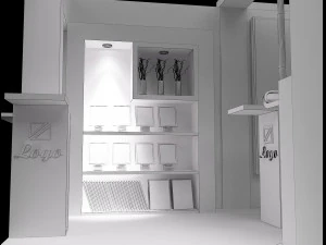 booth exhibition stand a 27 3D Model