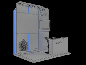 booth exhibition stand a 15 3D Модель