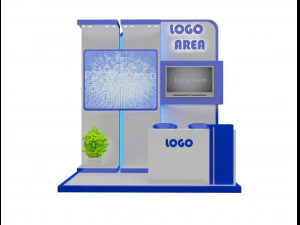 booth exhibition stand a 15 3D Model