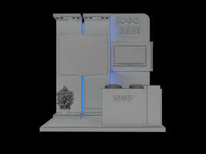 booth exhibition stand a 15 3D Model