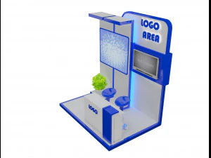 booth exhibition stand a 15 3D Model